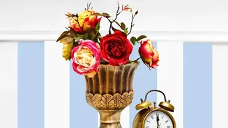 How To Adorn Living Rooms Cheaply Using Brass Lamps And Fresh Flowers
