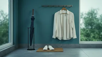 Planning For A Monsoon Drying Zone Starts With Wet Laundry And Shoes And Umbrellas