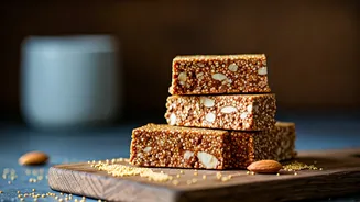 Make These 3-Ingredient Amaranth Almond Energy Bars At Home Easily