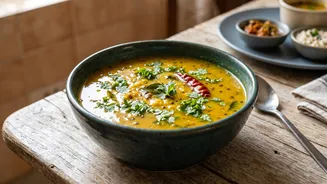 Fresh Coriander Adds A Bright Finish To Katachi Amti