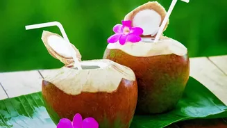 Fuel humid workouts with natural electrolyte drinks made of coconut water and lemon