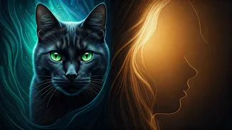 Optical Illusion Unveiled: Your First Glance at Cats or Woman Reveals Your Coping Style