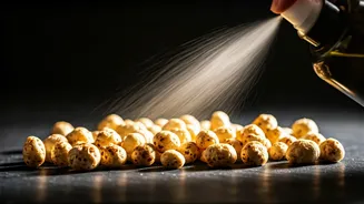 Spray Mustard Oil On Makhana For Ultimate Smoky Crunch
