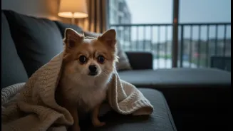 Why apartment pets exhibit high stress levels during monsoon midnight downpours