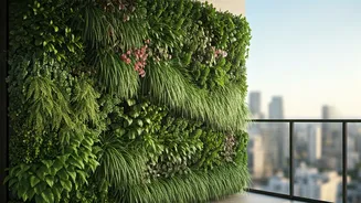 Biophilic Indoor Vertical Green Walls Transform High Rise Balconies