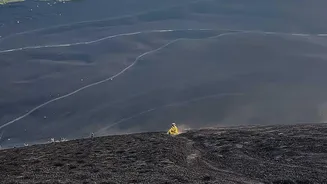 Tourists Should Never Cross Barriers at Active Volcano Viewpoints