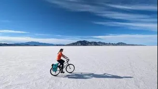 How to navigate salt pans on a bike