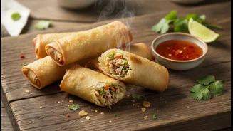 Leftover Rotis Can Become Crispy Spring Rolls