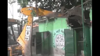 TMC Office In Bengal's Barrackpore Demolished Over Illegal Construction | Video
