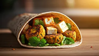 Power Up Your Morning: The Ultimate Protein-Rich Paneer & Chickpea Breakfast Wrap