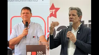 Paraná Pesquisas: Haddad diminui diferença para Tarcísio em SP