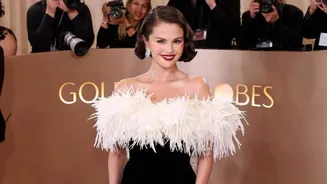 Selena Gomez's Golden Globes gown took  320 hours to make!