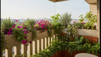 A Balcony Garden Needs Barriers That Do Not Trap Or Injure Animals