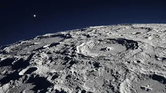 View Moon craters with binoculars