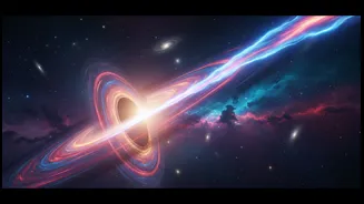 How astronomers measure immense plasma jets from newly activated distant black hole