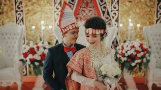 Why are textiles so important in Indonesian weddings