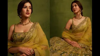 Shanaya Kapoor Steps Out In Rs 7 Lakh Anita Dongre Lehenga That Celebrates Pichhwai Art