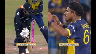 Video of the Day: T20 World Cup 2026 – Maheesh Theekshana bamboozles Mark Chapman with peach of a delivery