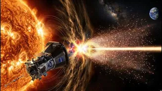 NASA's Parker Solar Probe captures magnetic reconnection launching charged particles