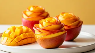 Make Gorgeous Edible Roses Using Your Ripe Mangoes