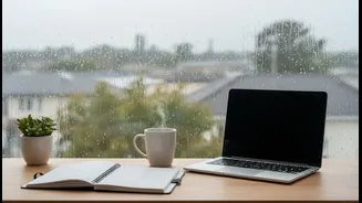 Heavy Rain Outside? Easy Ways To Stay Focused And Organised