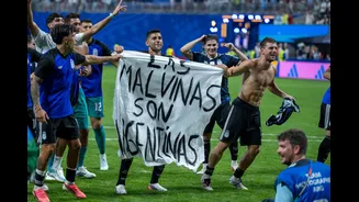Malvinas repudiam faixa da Argentina e pedem sanção da Fifa