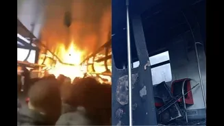 Veja momento em que trem com passageiros pega fogo na linha 12-Safira.Vídeo