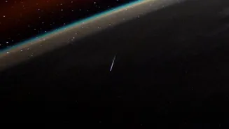 NASA astronaut captures Lyrid meteor shower from ISS