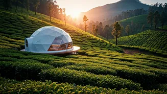 Misty Munnar Tea Gardens Hide Dream Romantic Glamping Dome Escapes