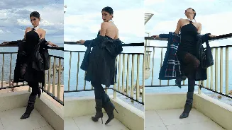 Cannes 2026: Mouni Roy turns heads in chic black mini dress at Marché du Film event