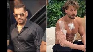 Salman Khan Spotted With Heavy Security At Mumbai Airport After Tiger Shroff's Firing Case | Watch