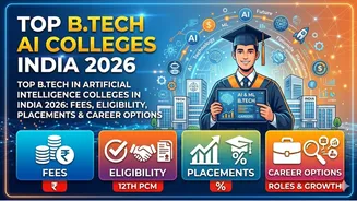 Top B.Tech in Artificial Intelligence Colleges in India 2026: Fees, Eligibility, Placements & Career Options