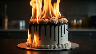Baker Burns $600 Cake After Client's Boyfriend's Cheating Scandal Erupts