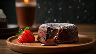 Chocolate Lava Cake Brings Instant Rainy Day Joy