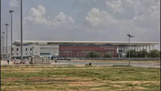 Prime Minister Narendra Modi inaugurates Noida International Airport in Jewar