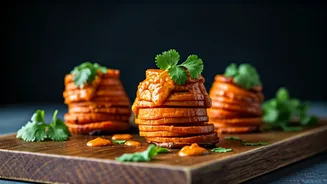 Sweet Potato Stacks with Chipotle Sauce: A Flavor Fiesta