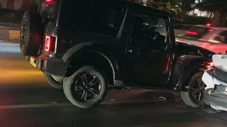 Mahindra Thar driver rammed electric cab in Gurugram Sector 86