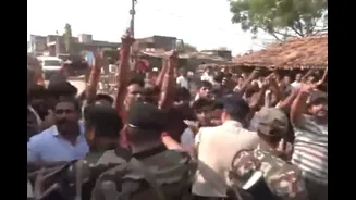 RJD Supporters Hurl Slippers, Surround Bihar Deputy CM Vijay Kumar Sinha’s Car In Lakhisarai