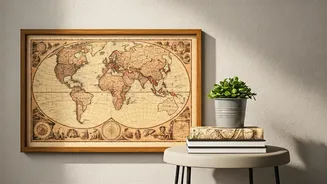 Transform Your Space: A Guide to Vintage Map Wall Art for Home Decor
