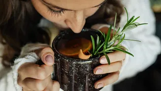How rosemary steam helps clear a blocked nose
