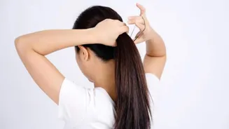 Secret to instant volume? It is textured ponytails