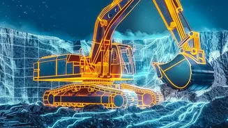 Autonomous Construction Machines on the Moon in the Robots Building Future Moon Bases Story