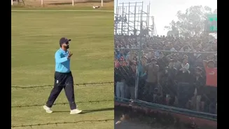 [WATCH] Rohit Sharma chants echo as fans pack Jaipur stadium for Mumbai game in Vijay Hazare Trophy 2025-26