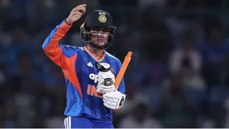 Abhishek Sharma hits ‘yoga and meditation’ pose after hitting fastest T20I century in third Afghanistan clash