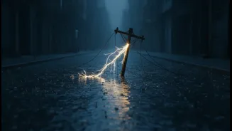 Beyond ordinary rainwater, Flooded-Street Electrical Hazards highlight public reporting of exposed wires and faulty poles