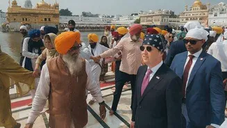 US Ambassador Sergio Gor, senators visit Golden Temple amid protest