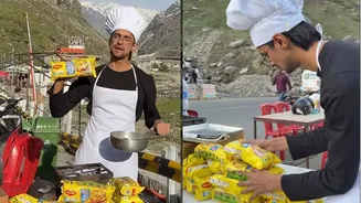 Delhi Influencer Runs Rs 100 Maggi Stall In Mountains - Here’s How Successful It Got