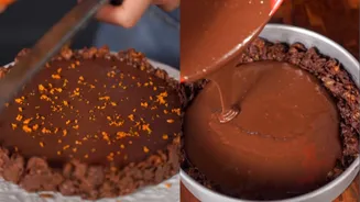 Torta de cereal com chocolate amargo; uma receita super simples de fazer