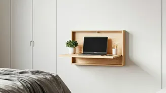 Transform Small Hybrid Bedrooms Via Modular Drop Leaf Desks