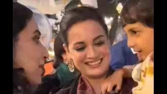 Vidya Balan Meets Dia Mirza’s Son Avylaan, Gets A Surprise High-Five